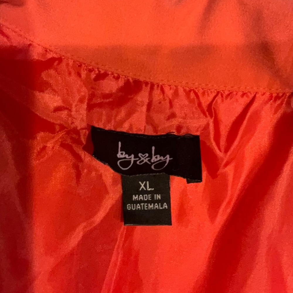 BY & BY 2 piece Bright Melon colored 2 piece suit.  Worn like 2 times.